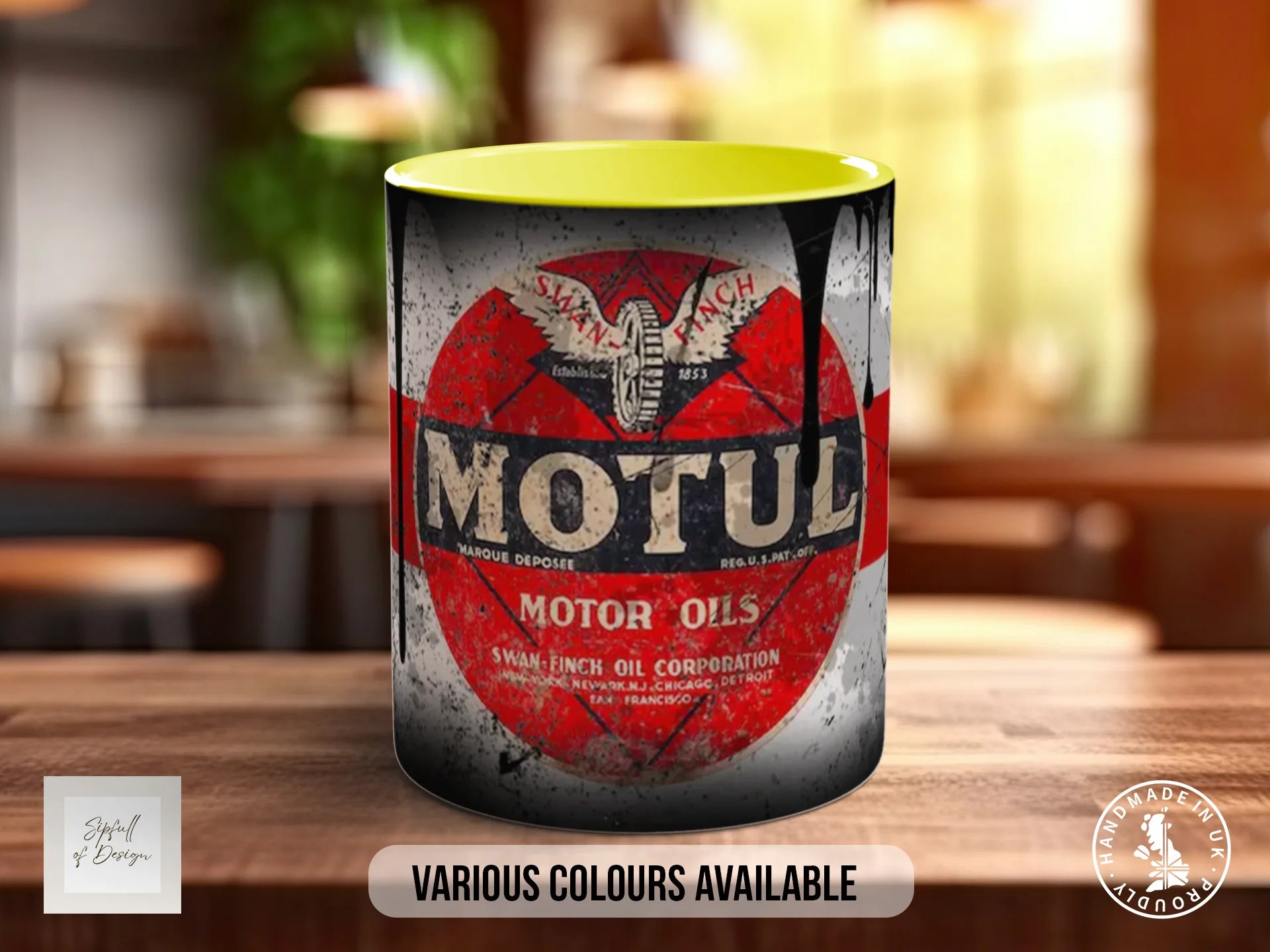 Motul Motor Oil Mug | Vintage Retro Motorsport Garage Gift